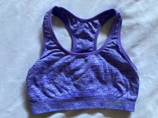 Athletic Racerback Purple Sport Bra Avia Small