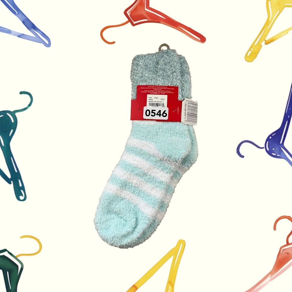 Esprit Bebé Azul/Blanco Súper Suave Difuso Acogedor Calcetines, Talla 9-11 Foto 2 de 4