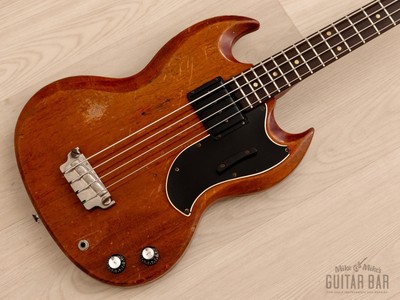 1961 Gibson EB-0 Vintage Short Scale SG Bass Cherry w/ Case | eBay