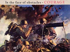 PROPAGANDA WWII WAR ENLIST ARMY USA GUN SOLDIER FINE ART PRINT POSTER CC4163