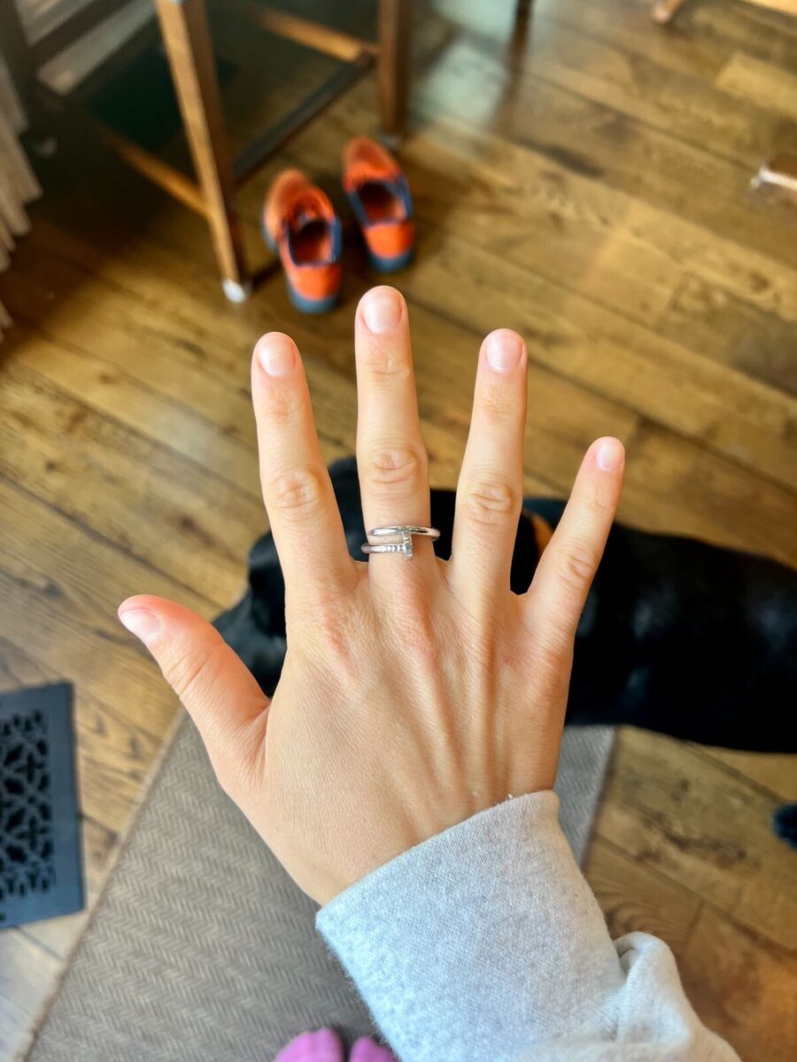 Cartier Juste Un Clou Ring - 18K White Gold Size - 7.5 Cartier Juste Un Clou Ring - 18K White Gold Size - 7.5
