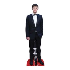 Evan Peters Black Suit Lifesize Cardboard Cutout with Free Mini Standee