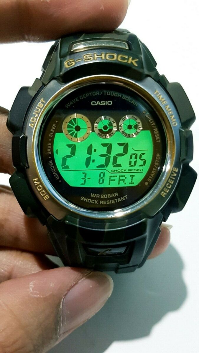Vintage G-Shock GW300CFJ Army Green Camou Solar AtomicRadio Vintage G-Shock GW300CFJ Army Green Camou Solar AtomicRadio