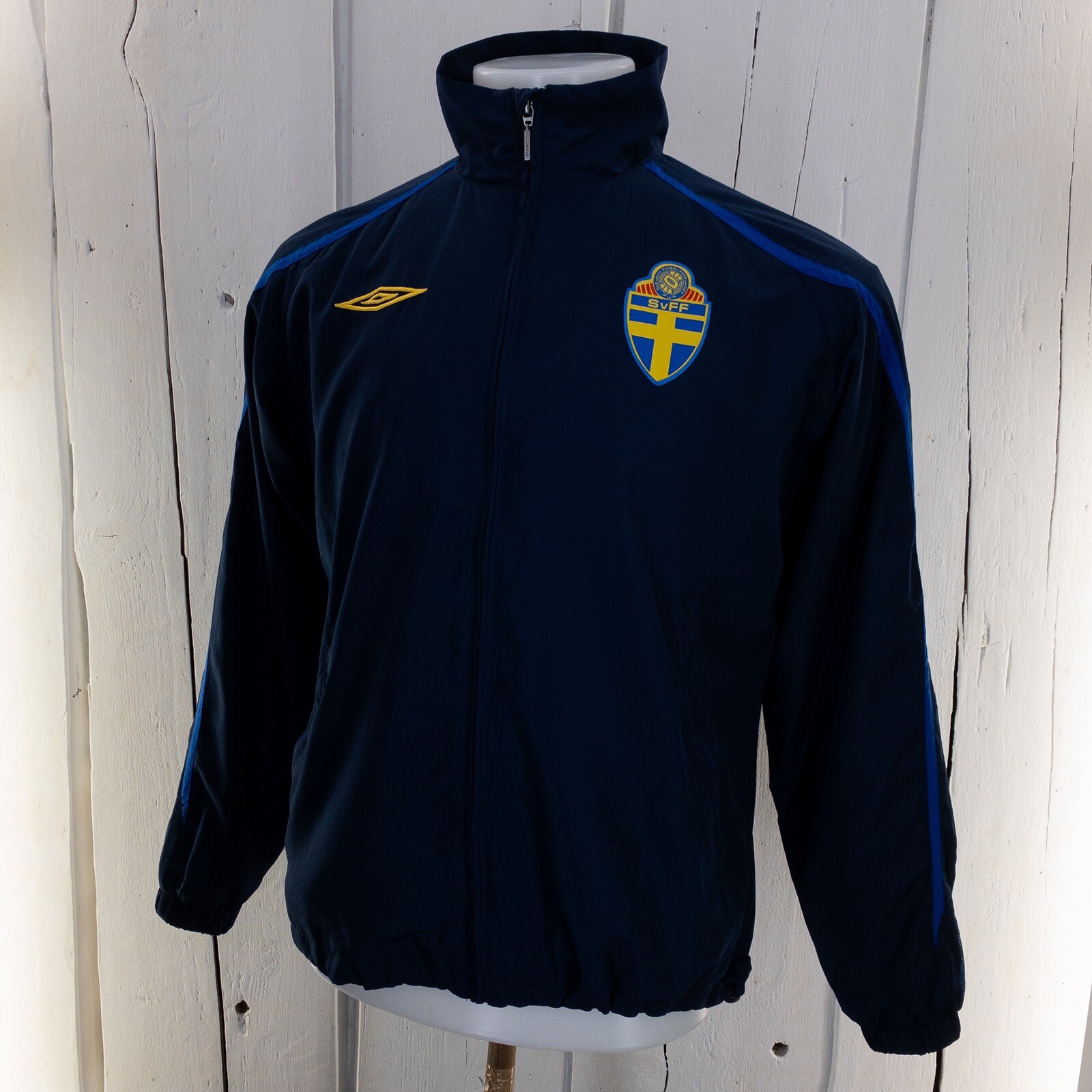 Chaqueta de Entrenamiento UMBRO Suecia Sverige Fútbol Nacional 2003 2004 XS Suelta