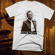 James Baldwin T-Shirt Black History Month African Civil Rights Activist New tee