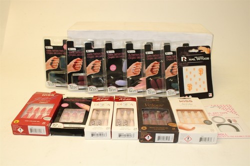 KISS B-Color NEW Lot X 15 Fashion Nails Matte Iridescent Gel Acrylic Tattoo Tape
