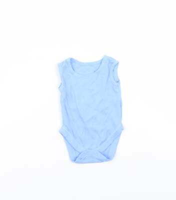 George Baby blau Baumwollmischung Strampler Größe 0-3 Monate