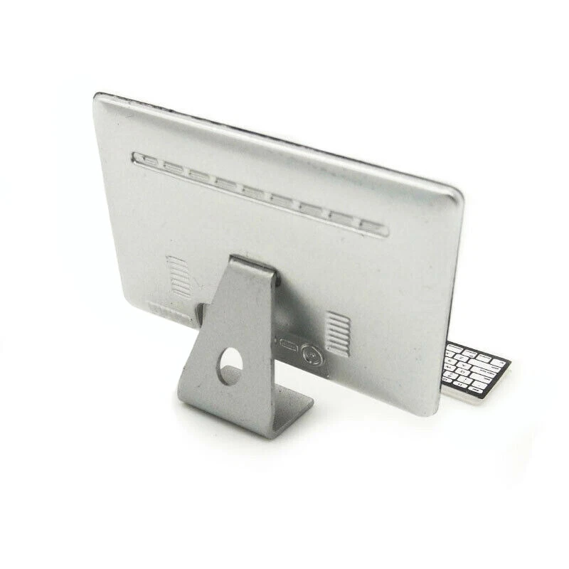 Dollhouse Brand Desktop Computer 1:12 Set Miniature Keyboard Mouse Accessory - Image 2 of 3