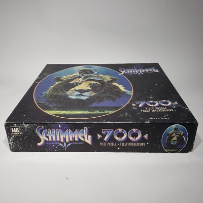Vintage 2000 Schimmel Africa's Future Lion Jigsaw Puzzle 700 Pc