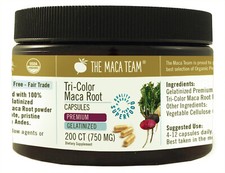 Gelatinized Premium Maca Root Capsules - Certified Organic, Fair Trade, Non-GMO