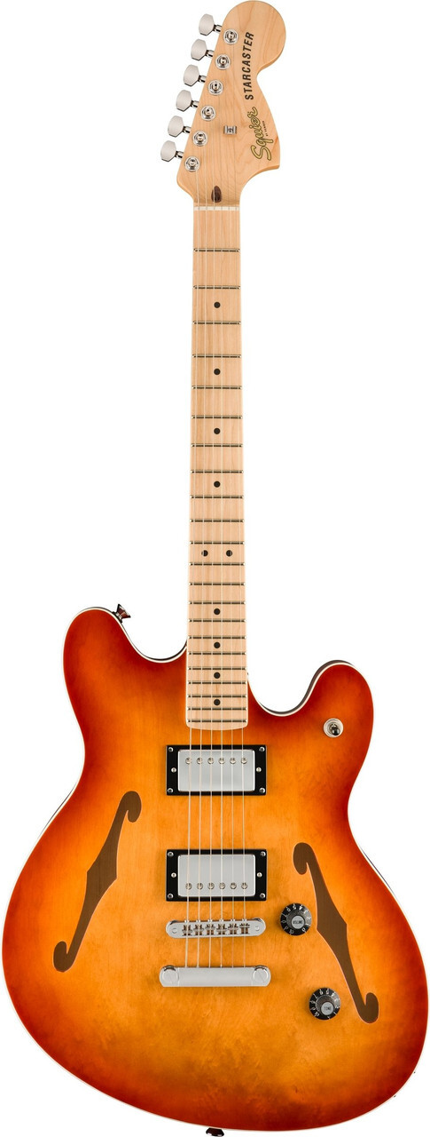 Электрогитара Squier Affinity серии Starcaster Deluxe Sienna Sunburst