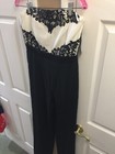 Ladies NY & Company (New) Beautiful Strapless Wide Leg One Piece Black Size 4 — photo 2