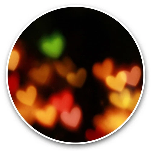 2 x Vinyl Stickers 20cm  - Love Hearts Abstract Valentines Heart  #45624