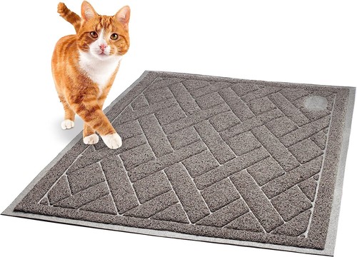 ๐ธ Tappetino per lettiera per gatti Pawkin rete di blocco lettiera XL facile da pulire si adatta sotto lettiera - Foto 2 di 7