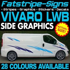 to fit VAUXHALL VIVARO LWB GRAPHICS STICKERS STRIPES CAMPER VAN MOTORHOME