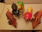 LARGE LOT of 5 Vintage IMPERIAL 1980's Plastic Toy Dinosaurs RRAAAWWRRRRRR!