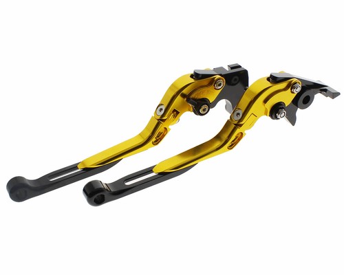 CNC Folding Extendable Clutch Brake Levers For MV Agusta F3 675 2013-2018 Gold - Picture 5 of 19