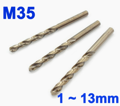 M35 Cobalt Twist Drill Bits HSS-Co Jobber Bit Metal Stainless Steel 1-13mm HSS