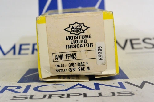 NEW ALCO CONTROLS AMI 1FM3 MOISTURE LIQUID CONTROL 500PSIG 3/8 SAE M&F