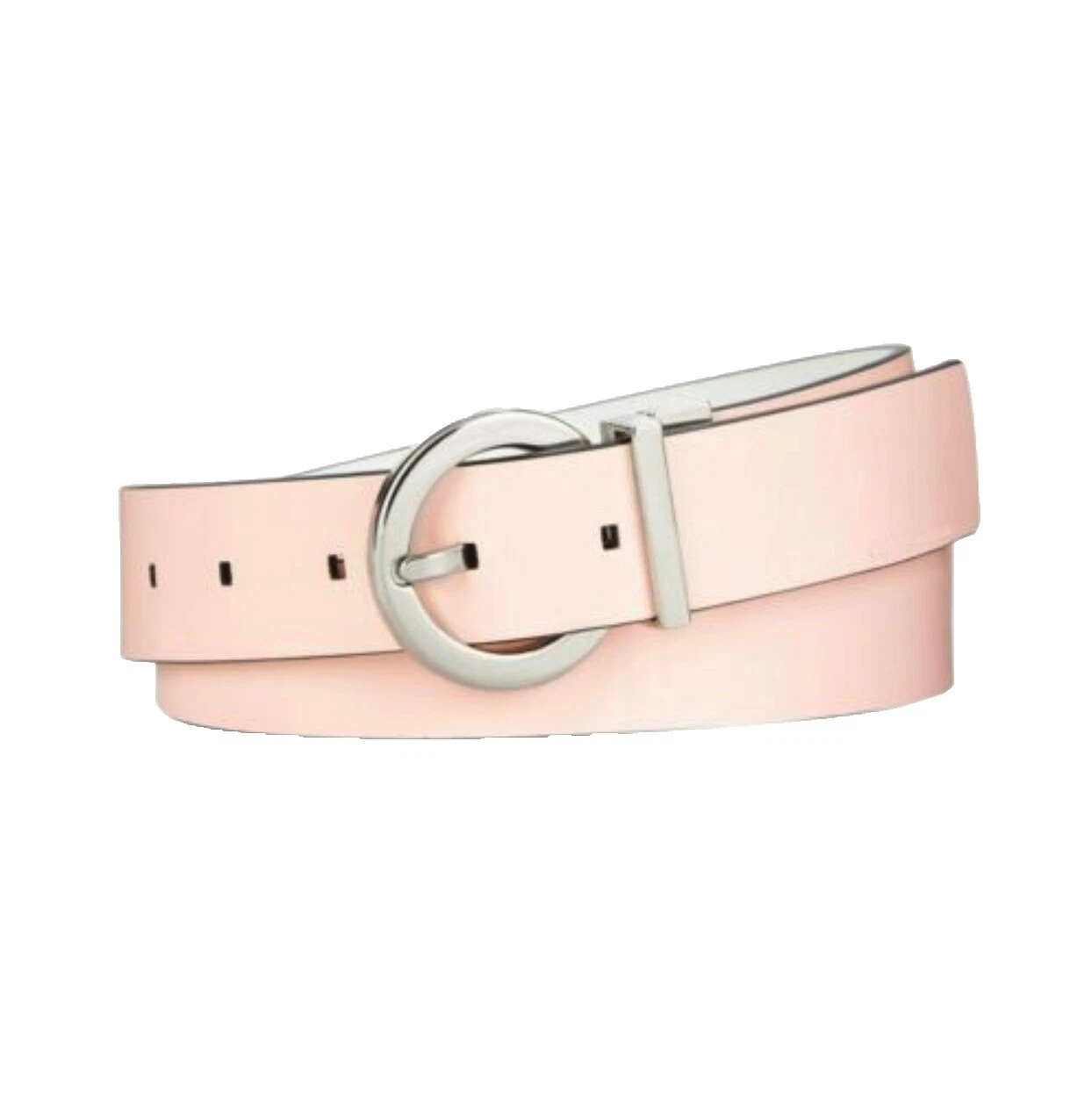 Cinturones de cuero blanco Calvin Klein para mujeres