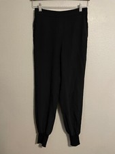 Stella McCartney Womens Jogger Pants EU 40 US 8 Black Pull On Cuffed Loungewear