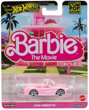 NEW Hot Wheels Pop Culture Premium BARBIE Movie 1956 CORVETTE 1:64 JBL79 Diecast