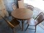 dining table with 4 chairs
