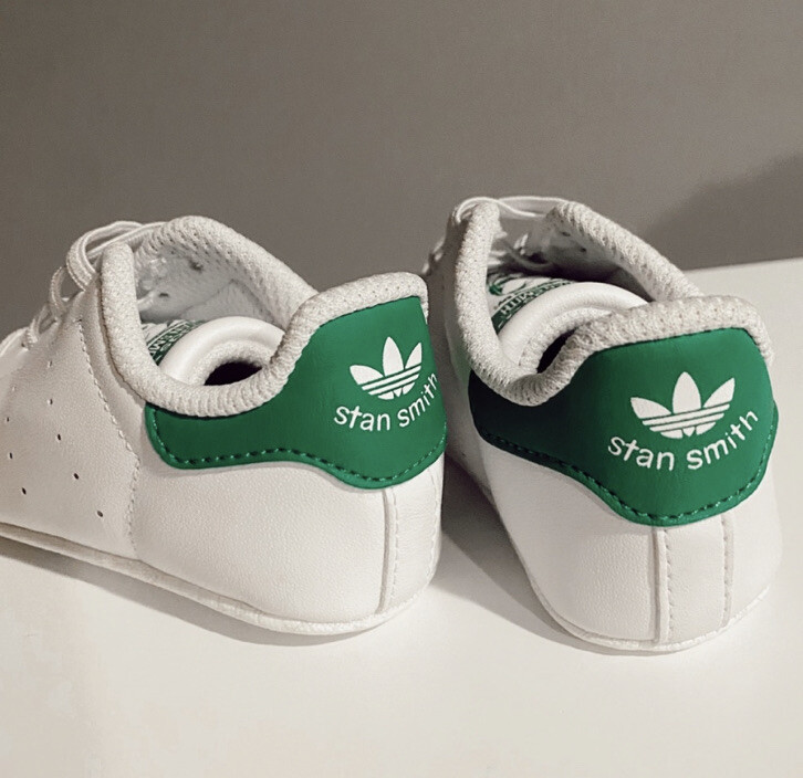 Adidas Stan Smith Infant Crib Shoes Sneakers SZ 3K White with 