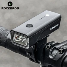ROCKBROS Bike Front Headlight Waterproof USB Charging Aluminum Alloy LED