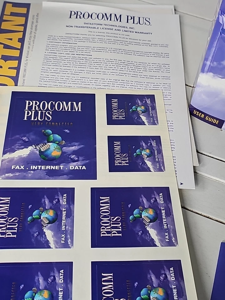 Procomm Plus 3.0 Very Connected User Guide Installation CD Data Storm - Image 4 of 4