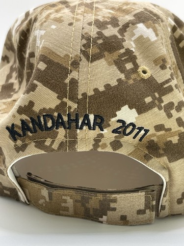 Tim Hortons Kandahar 2011 Camo Baseball Hat Army Base Afghanistan Rare - Picture 4 of 9