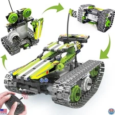 3in1 Remote Control Tracked Stunt Racer Building Kit - STEM Toy for Ages 8-12