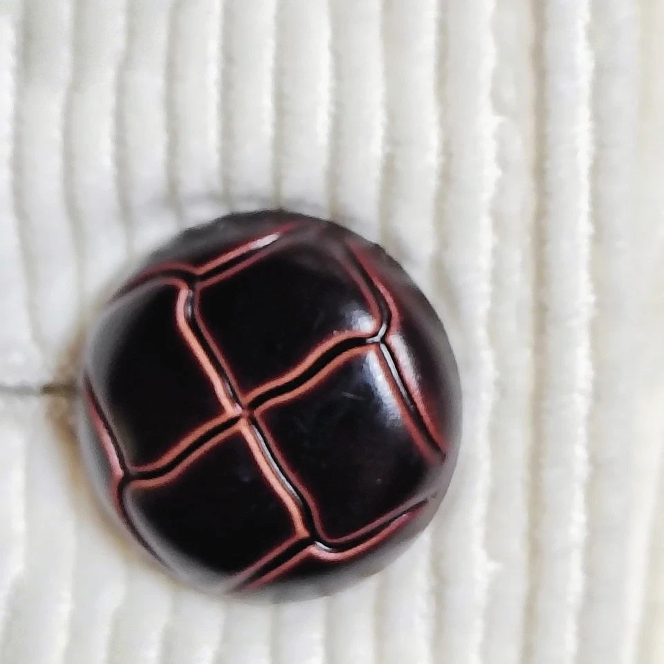 L.L.Bean Corduroy Blazer Jacket Cream Button Front Pocketed Petite Women's - Image 3 of 4