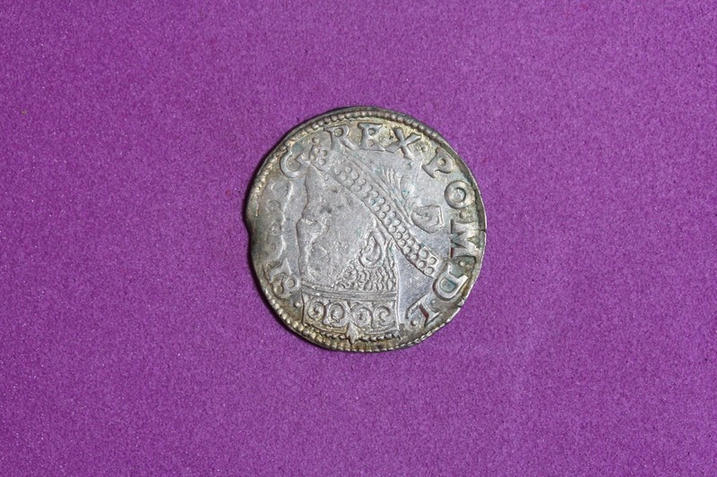 1598 POLISH LITHUANIA SIGISMUND III VASA TROJAK/3 GROSZE SILVER (.844) #K60446