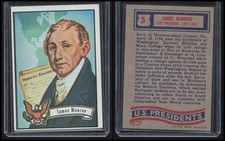 1972 Topps U.S. Presidents James Monroe #5