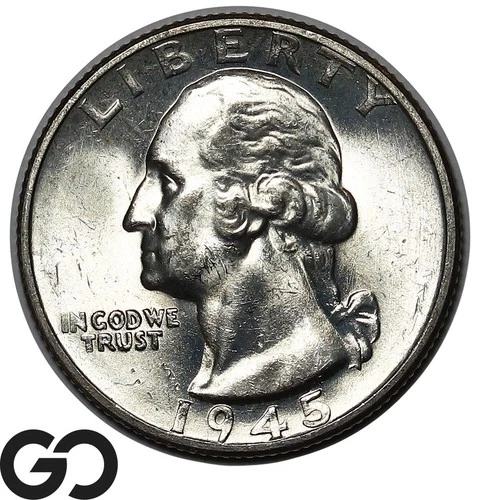 1945-S Washington Quarter, Choice BU++