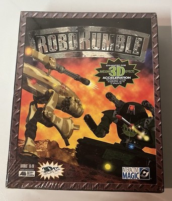 Robo Rumble Vintage IBM PC Windows Big Box game Sealed interactive Magic