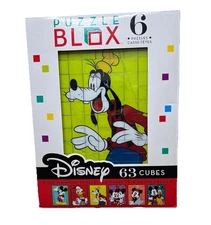 LARGE Disney Puzzle Blox The Six-Sided 63 Cube Pieces Brainwright - NEW Mickey
