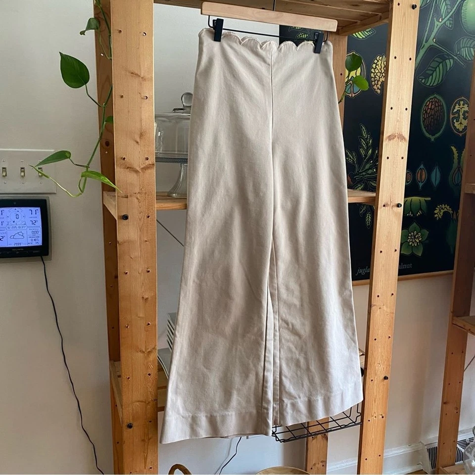 Pantalones Pantalones Marciano by Guess Pierna Ancha Cintura Vieira Tostado Caqui 6 Foto 4 de 4