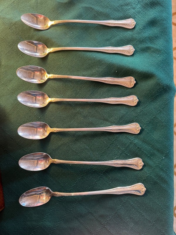 National Silver co Sheffield England set of 7 Tea spoons