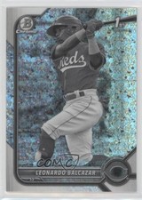 2022 Bowman Chrome Black & White Mini-Diamond Refractor Leonardo Balcazar 6tw