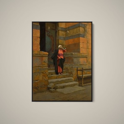 Ludwig Deutsch - Before the Mosque - Art Print on Paper or Canvas