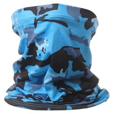 Summer Neck Gaiter Unisex Sun Protection Face Mask, Camo Sapphire