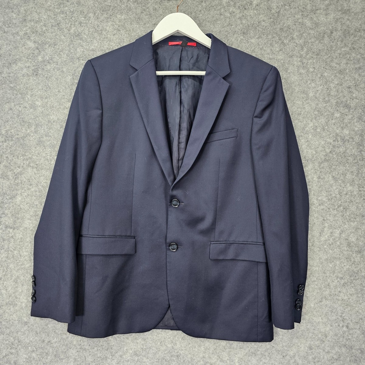 【美品】HUGO BOSS super130 セットアップ IT50 ネイビー 美品】HUGO BOSS super130 セットアップ IT50 ネイビー BOSS - Regular