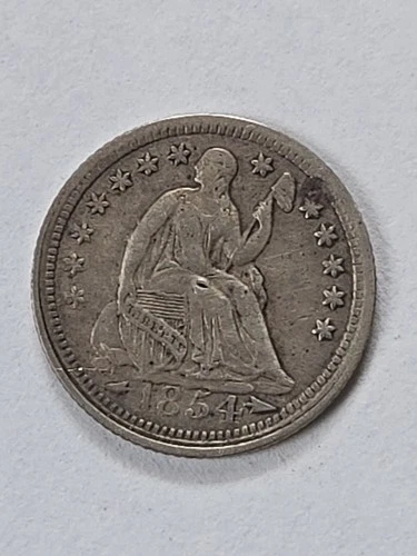 1854 Seated Liberty Half Dime Arrows . Pre CIVIL WAR #1500