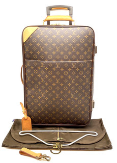 Auth Louis Vuitton Monogram Pegase 55 M23294 Carry case SuitcaseW/Cover i050511