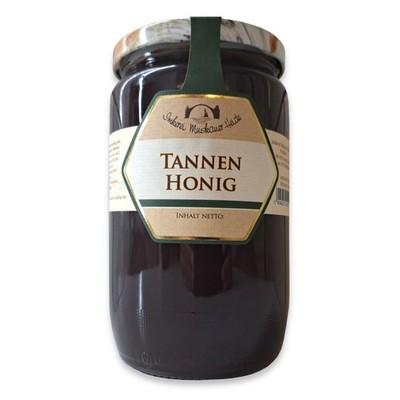 Tannenhonig 1000g XXL Glas Bienenhonig 100% naturbelassener Honig aus Imkerei