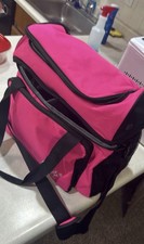 Pink Soft-Sided Polyester Dog Carrier Tote Handbag with Mesh Panels for Pets