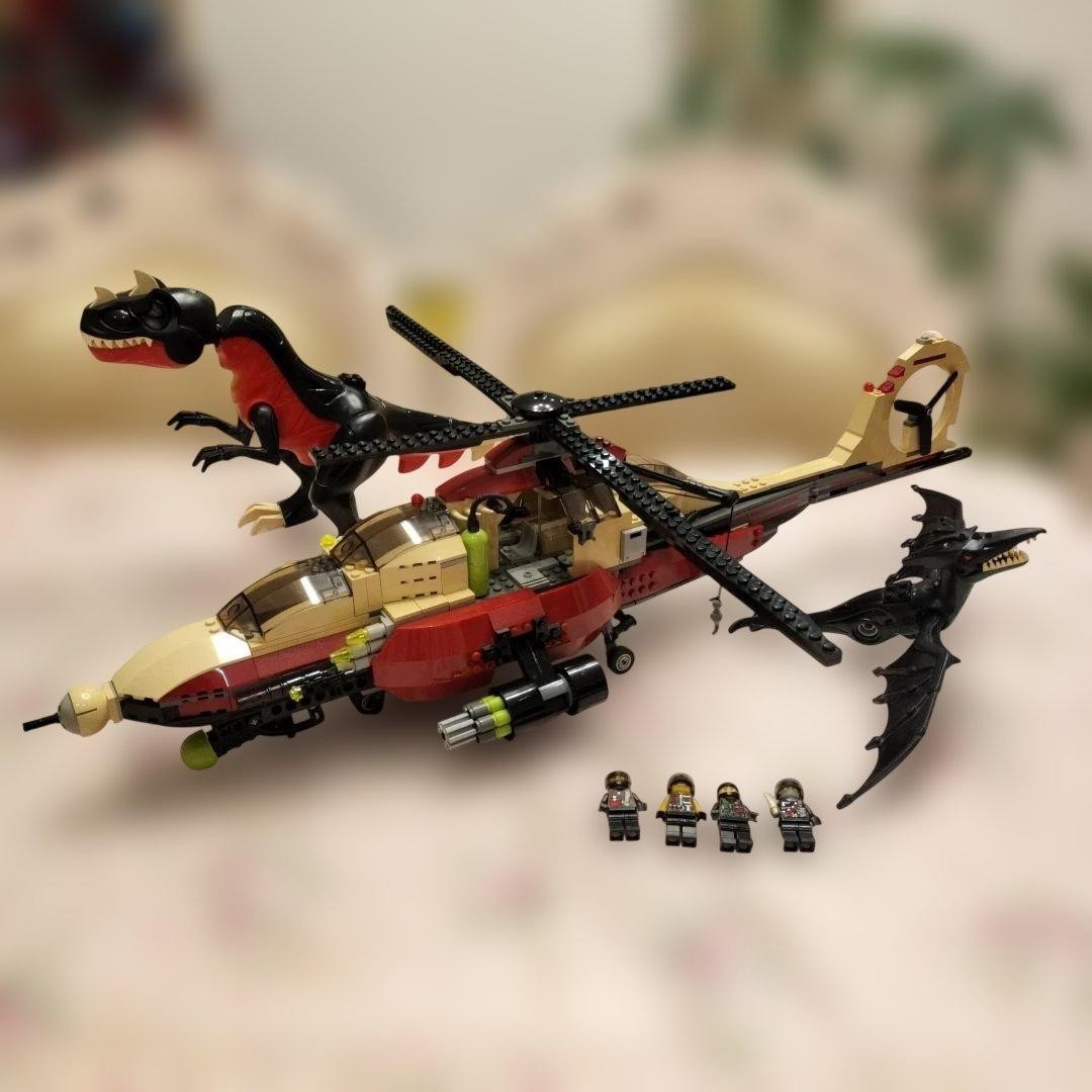 LEGO Dino Attack T-1 Typhoon vs. T-Rex 7477 In 2005 Used Retired