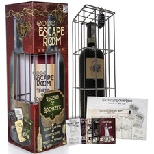 Escape Room Game - Wine Bottle Puzzle Box for Adults - Unusual Gifts for Men ...